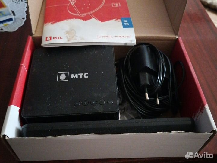 Спутниковая тарелка МТС с роутером