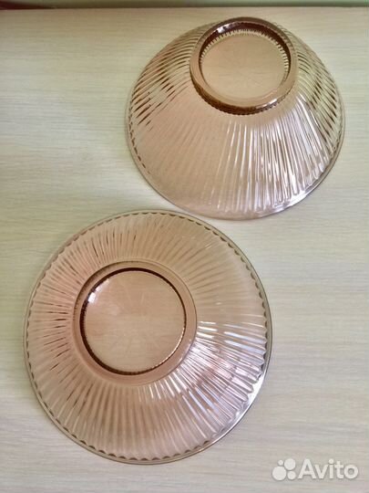 Салатник цветное стекло СССР