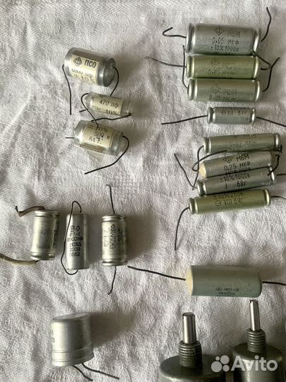 Конденсаторы резисторы СССР псо,фт,к50,мбм
