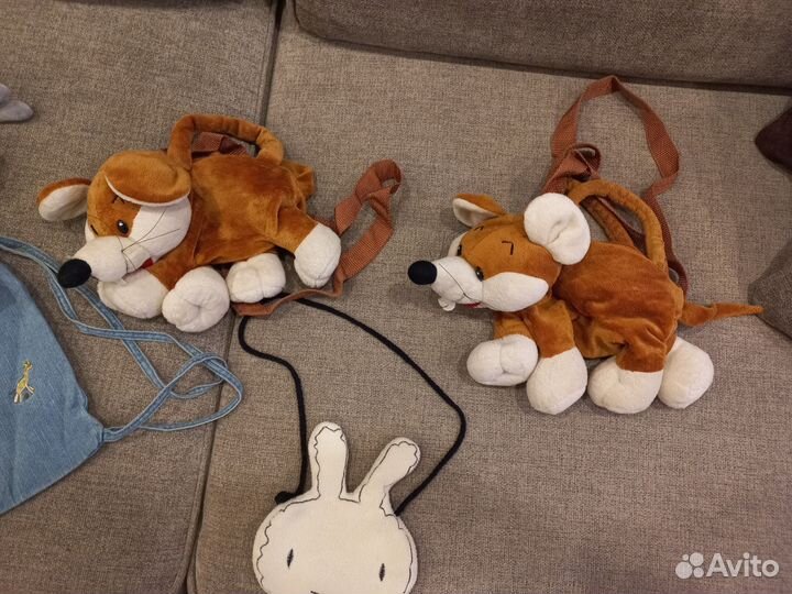 Сумочки-игрушки, рюкзаки, конструктор