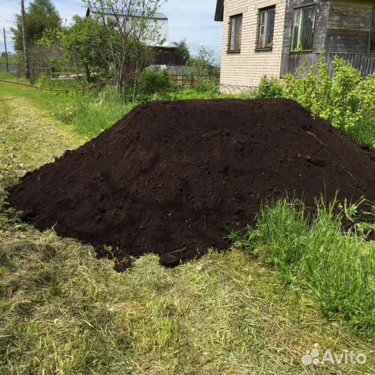 Перегной перепревший крс, Чернозем, Грунт плодород
