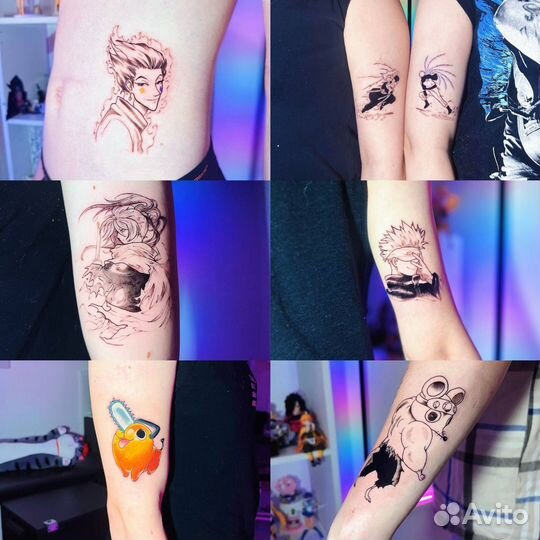 Тату спб x аниме x мини тату