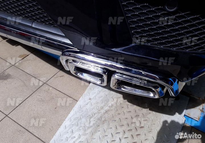 Диффузор 63 AMG Mercedes GL X166