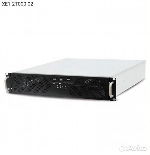 XE1-2T000-02, Корпус AIC RMC-2T Rack Без бп чёрный