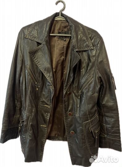 Кожаная куртка пиджак