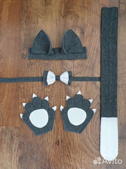 Карнавальный костюм чёрного,серого Кота