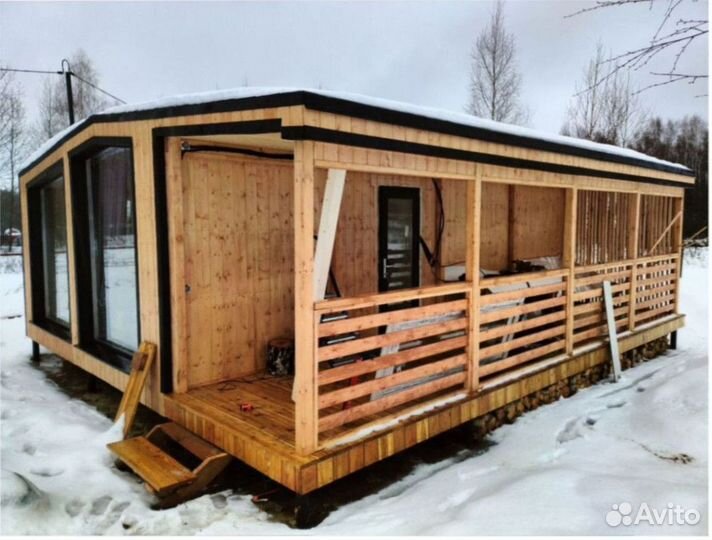 Каркасный теплый дом с доставкой 90 м кв, арт. бс-5201