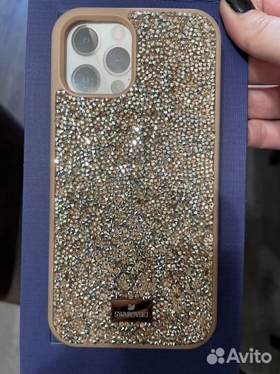 Чехлы силиконовый и Swarovski на iPhone 12 Pro