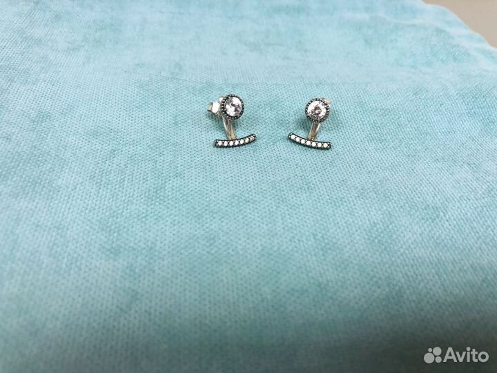 Серьги пусеты Pandora