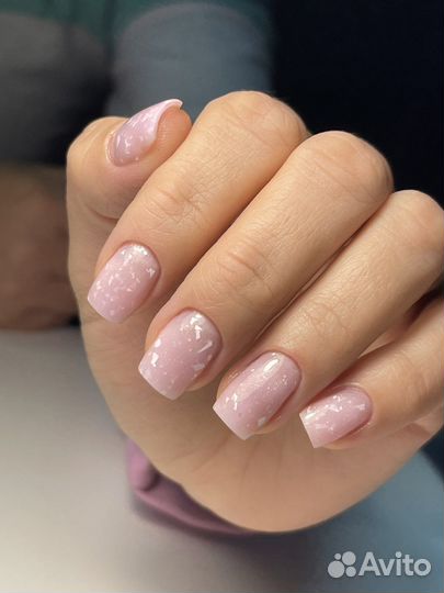 Комбинированный маникюр покрытие гель-лак