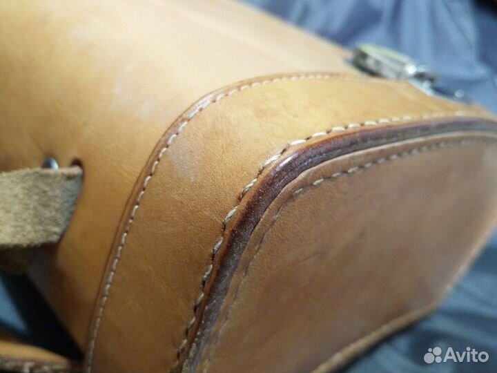 Антикварная кожаная сумка. Германия