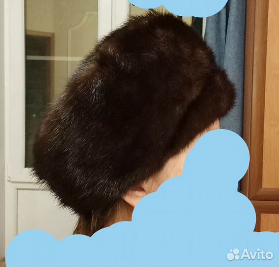 Шапка норковая женская бу
