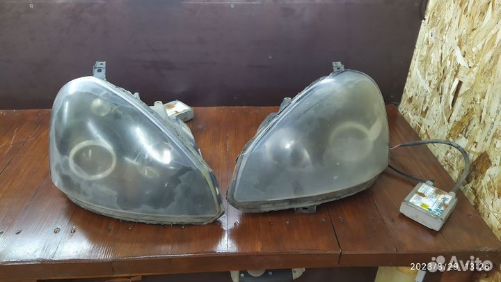 Передние фары на priora 1