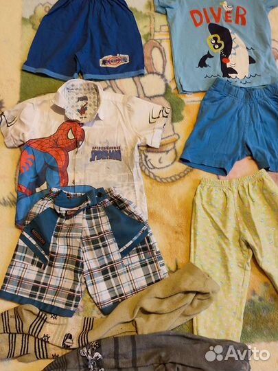 Вещи и обувь для мальчика 1,5-2 года пакетом