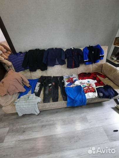 Детские вещи на мальчика пакетом 104-116