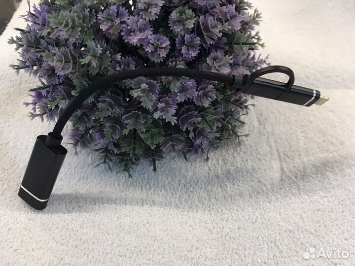 Кабель OTG Lightning + type-c