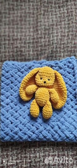 Плед детский вязаный