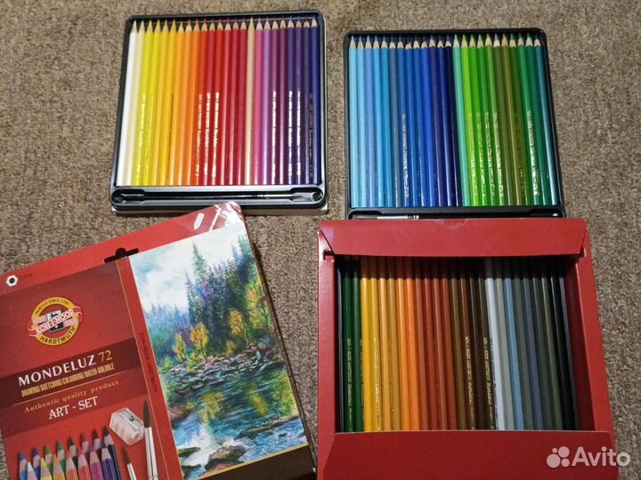 Акварельные карандаши 72 шт