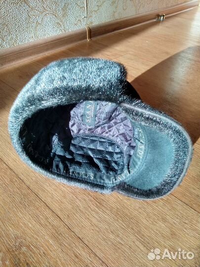 Шапка, модель кепка из меха нерпы р.57