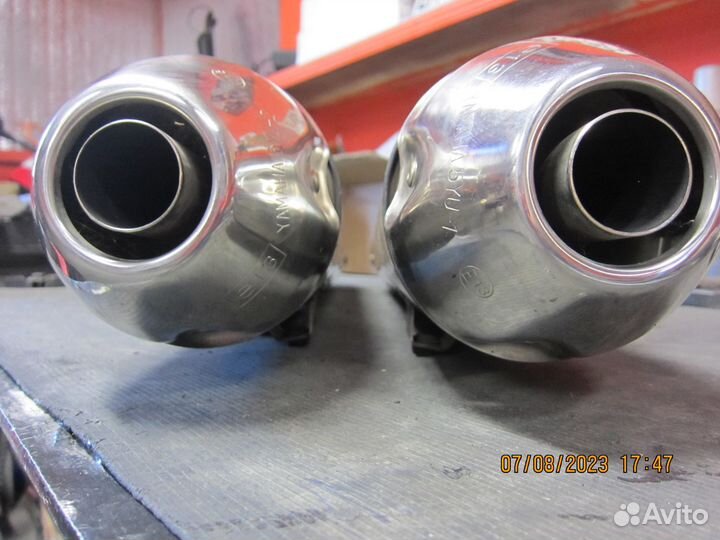 Выхлопные трубы yamaha MT 01 сток