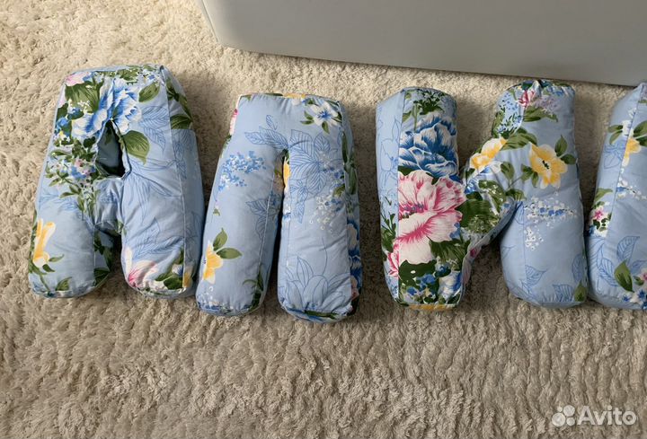 Буквы подушки