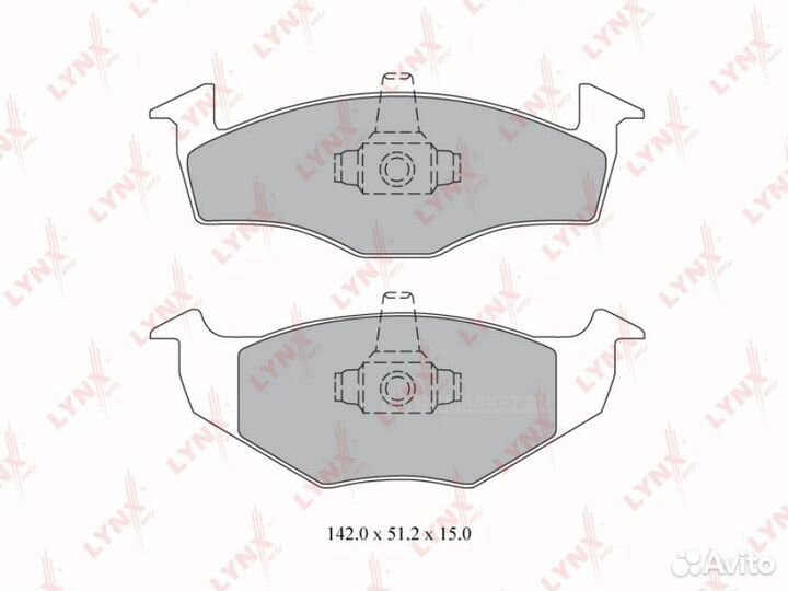 Lynxauto BD-8011 Колодки тормозные дисковые перед