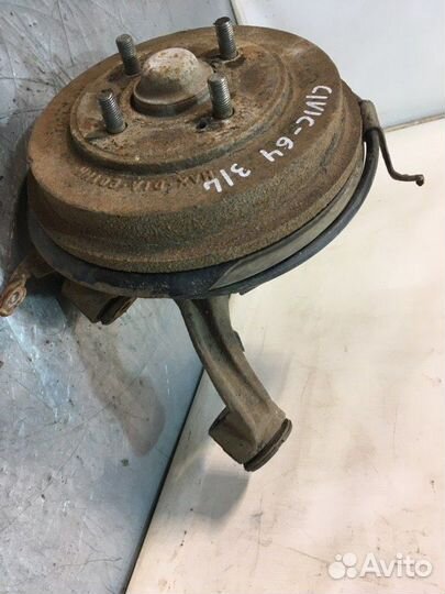 Тормозной барабан ступица в сборе задний левый