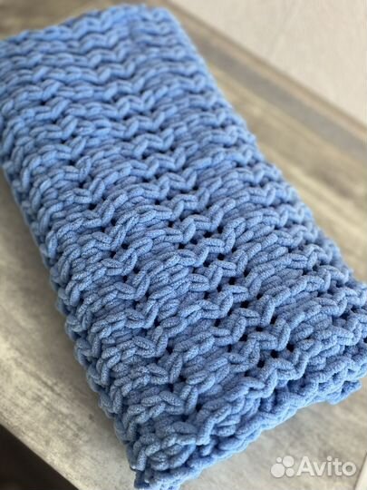 Плед из ализе пуффи