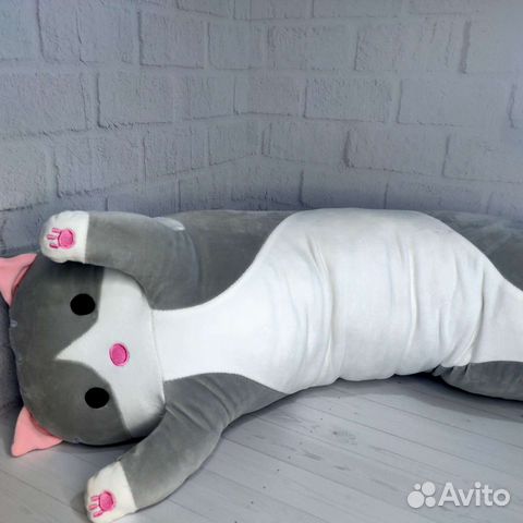 Мягкая игрушка кот Батон обнимашка 110 см