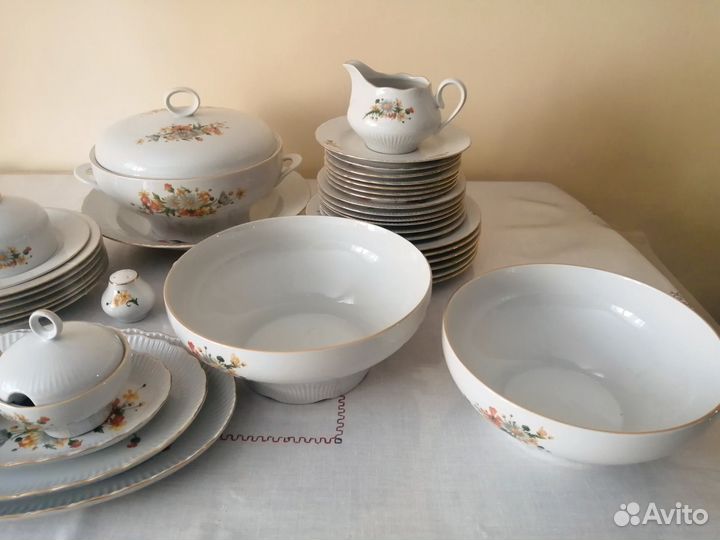 Столовый сервиз гдр jlmenau