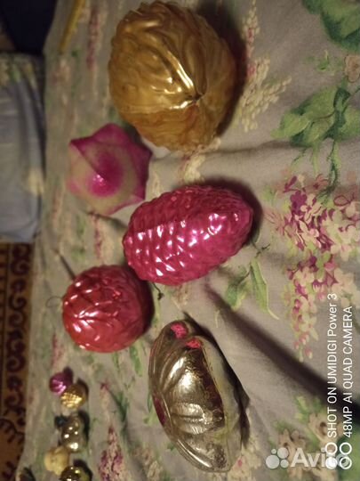 Кремлевские Ёлочные Игрушки СССР Толстое Стекло