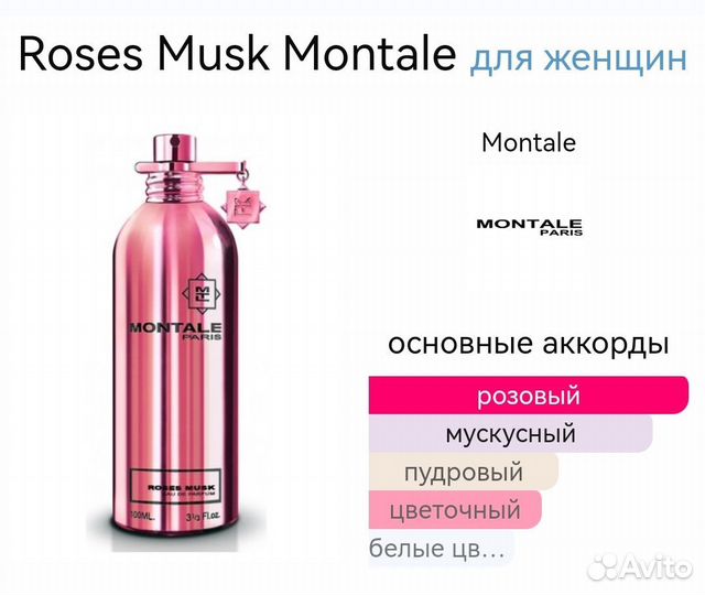 Montale roses musk монталь тестер