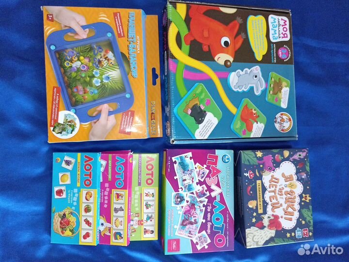 Настольные игры для детей, мягкие пазлы