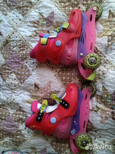 Продам ролики 30-33, шлем, защиту