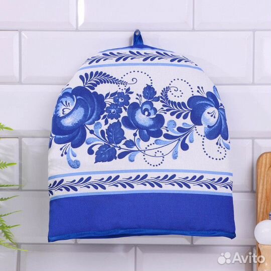 Грелка на чайник 'Колпак', гжель