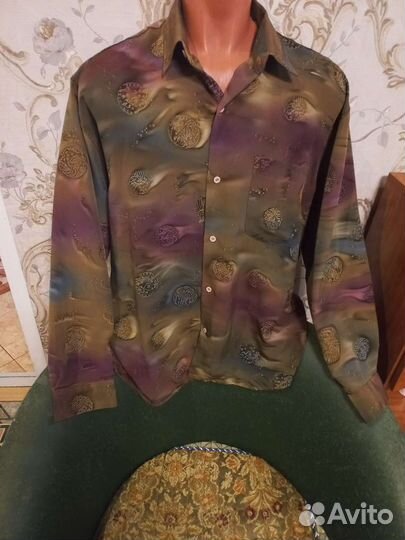 Рубашка мужская 50-56 бу