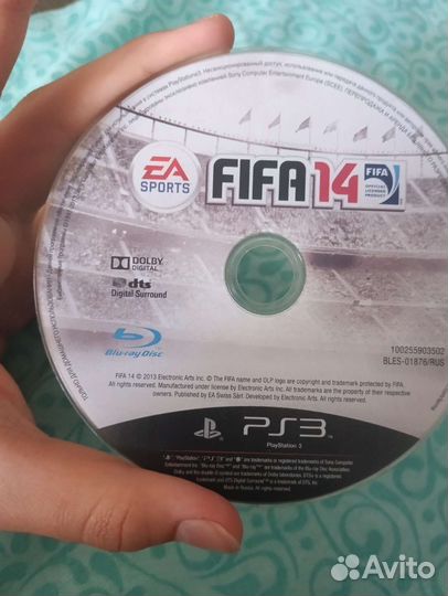 Sony PS3 slim с диском Fifa 14