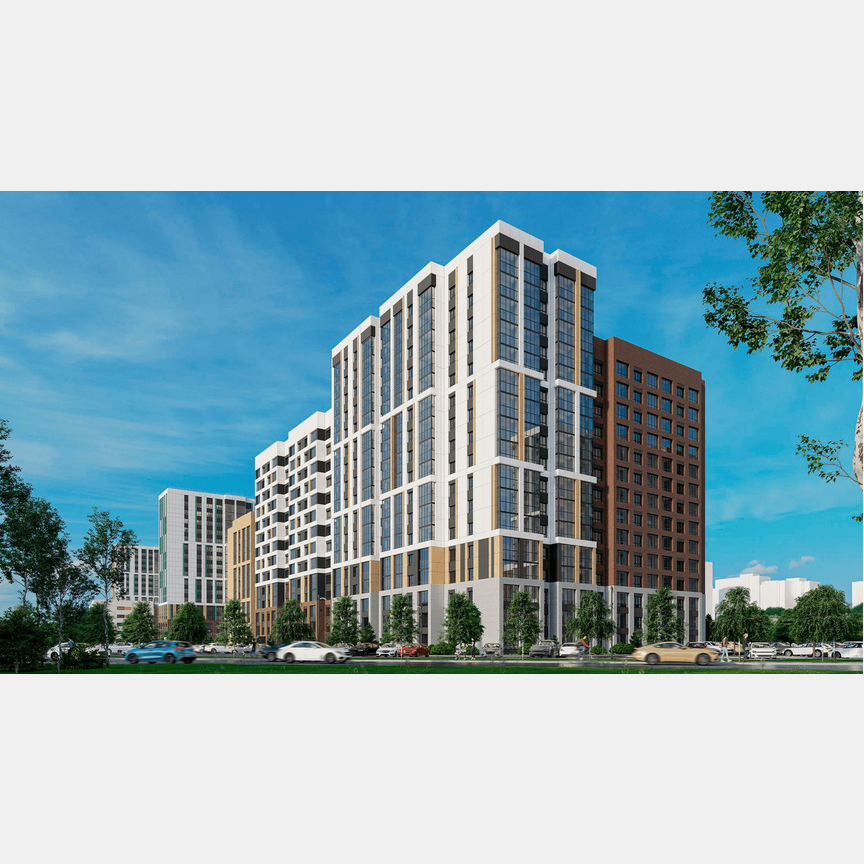 1-к. квартира, 61,7 м², 13/17 эт.
