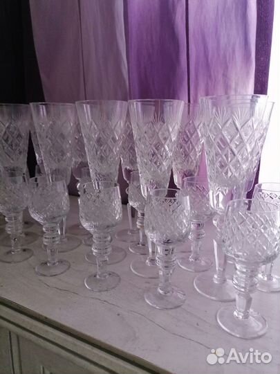 Хрустальные рюмки на ножке СССР