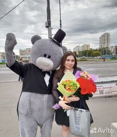 Мишка тедди на праздник