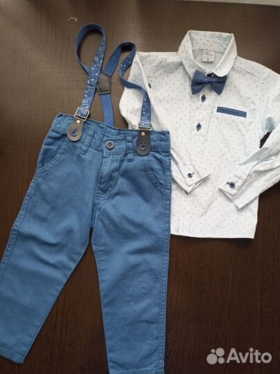 Костюм рубашка и брюки для мальчика 2 года