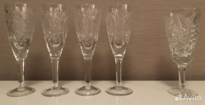 Хрусталь Фужеры Стопки Рюмки Кружки Шкатулка СССР