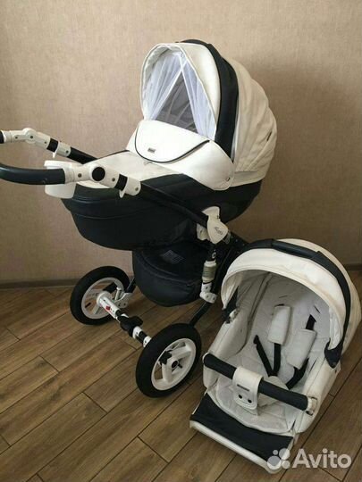Коляска 3в1 Эко-кожа