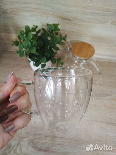 Кружка с двойными стенками