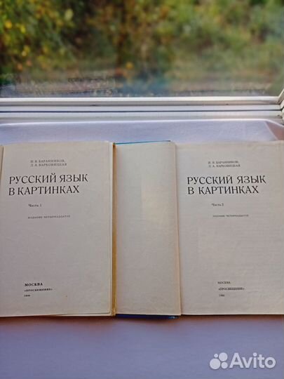 Учебник Русский язык в картинках 1986г две части