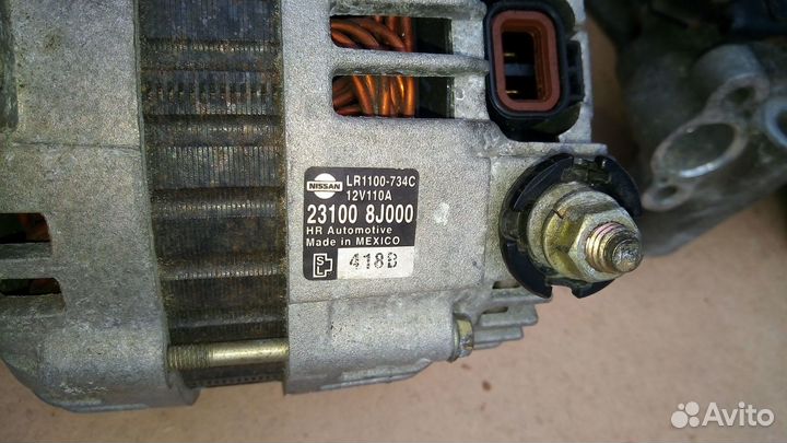 Генератор на Nissan Sentra 2005 г