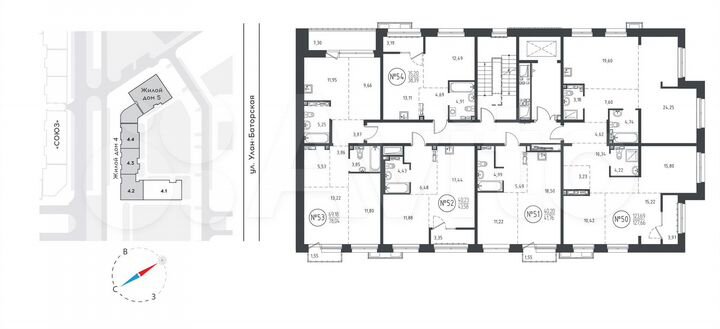 3-к. квартира, 78 м², 9/10 эт.
