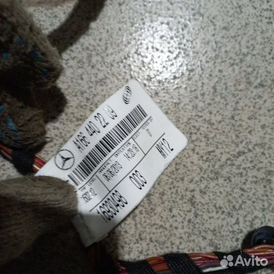 Проводка салона Mercedes-Benz Ml W166 M157 2013