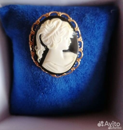 Брошь Камея винтаж СССР, кулон СССР