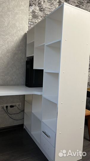 Стеллаж с компьютерным столом